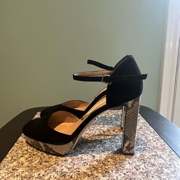 GENUINE - DVF Snake Platform Mary Jane Heels - Picture 6 of 7